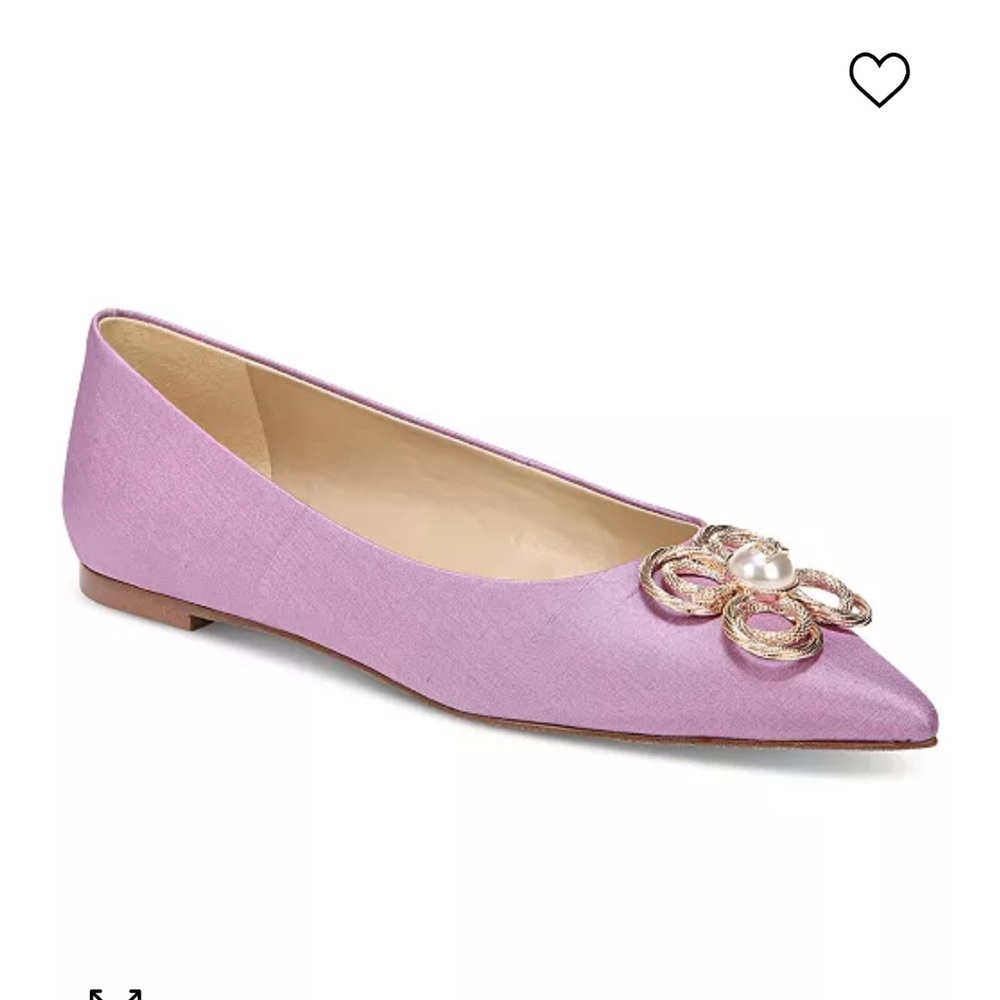 Sam Edelman Women's Wanda Tour Pointed-Toe Flats in Lilac